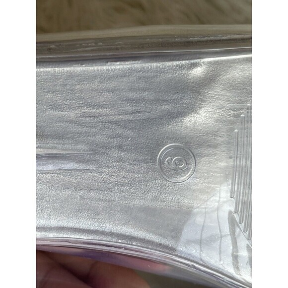 Jeffrey Campbell Women’s Size 9 Clear Slide Mule Heeled Sandals FLAW - Picture 11 of 12